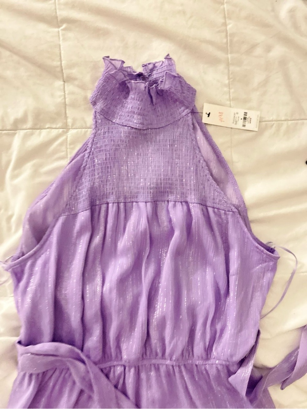 Francesca's Lavender Halter Dress